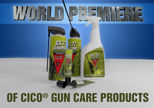 Weltpremiere der CICO® Waffenpflegeprodukte